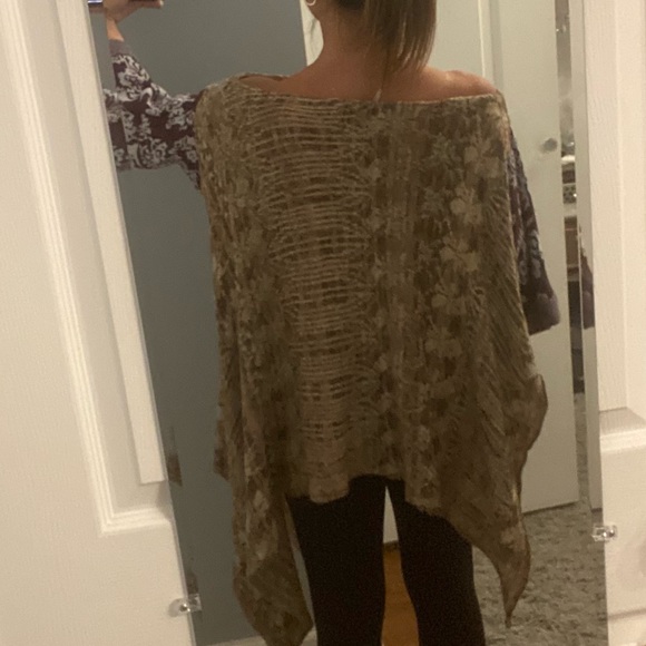 Free People Flowy Mixprint Sweater - Picture 3 of 10